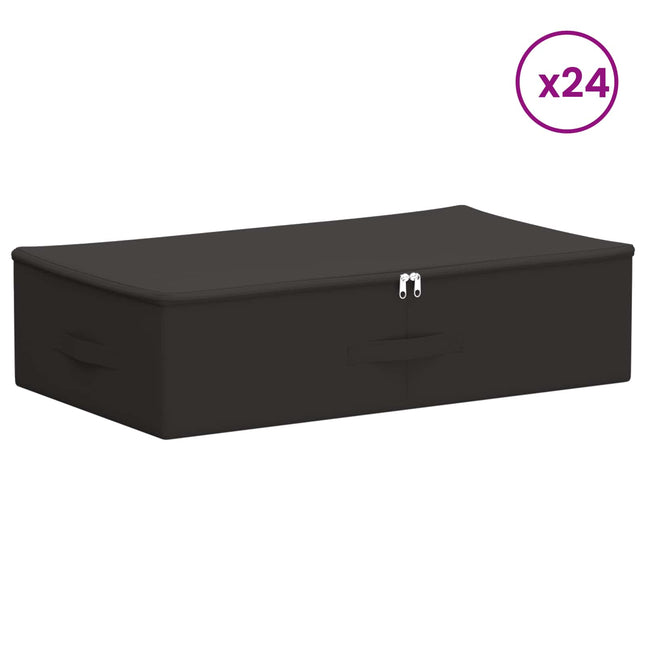 Opbevaringskasse 24 pcs Antracit 70 x 40 x 18 cm