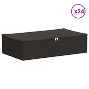 Opbevaringskasse 24 pcs Antracit 70 x 40 x 18 cm