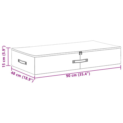 Opbevaringskasse Ikke-vævet stof 90 x 48 x 15 cm 64,8 L