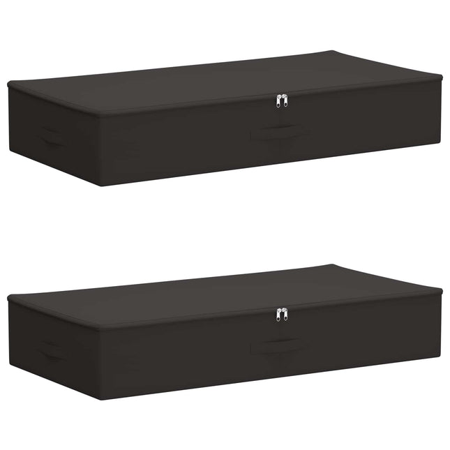 Opbevaringskasse 2 pcs Antracit 90 x 48 x 15 cm Ikke-vævet stof
