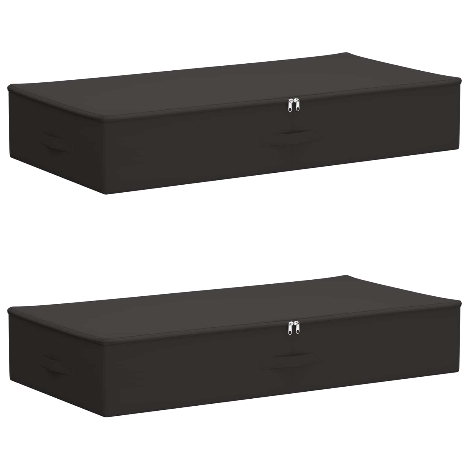 Opbevaringskasse 2 pcs Antracit 90 x 48 x 15 cm Ikke-vævet stof