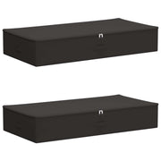 Opbevaringskasse 2 pcs Antracit 90 x 48 x 15 cm Ikke-vævet stof