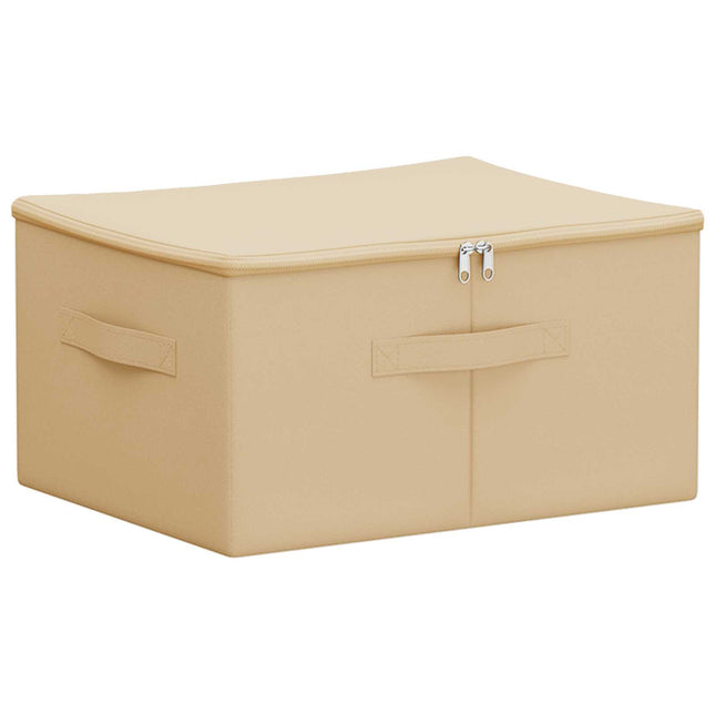Opbevaringskasse Cremefarvet 43 x 34 x 23 cm Ikke-vævet stof