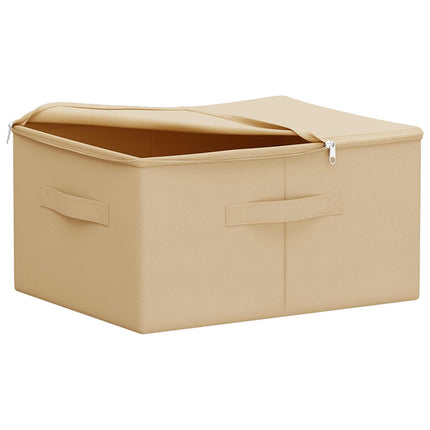 Opbevaringskasse Cremefarvet 43 x 34 x 23 cm Ikke-vævet stof