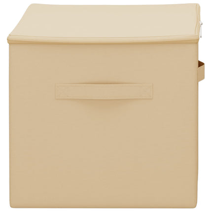 Opbevaringskasse 2 pcs Cremefarvet 60 x 43 x 35 cm