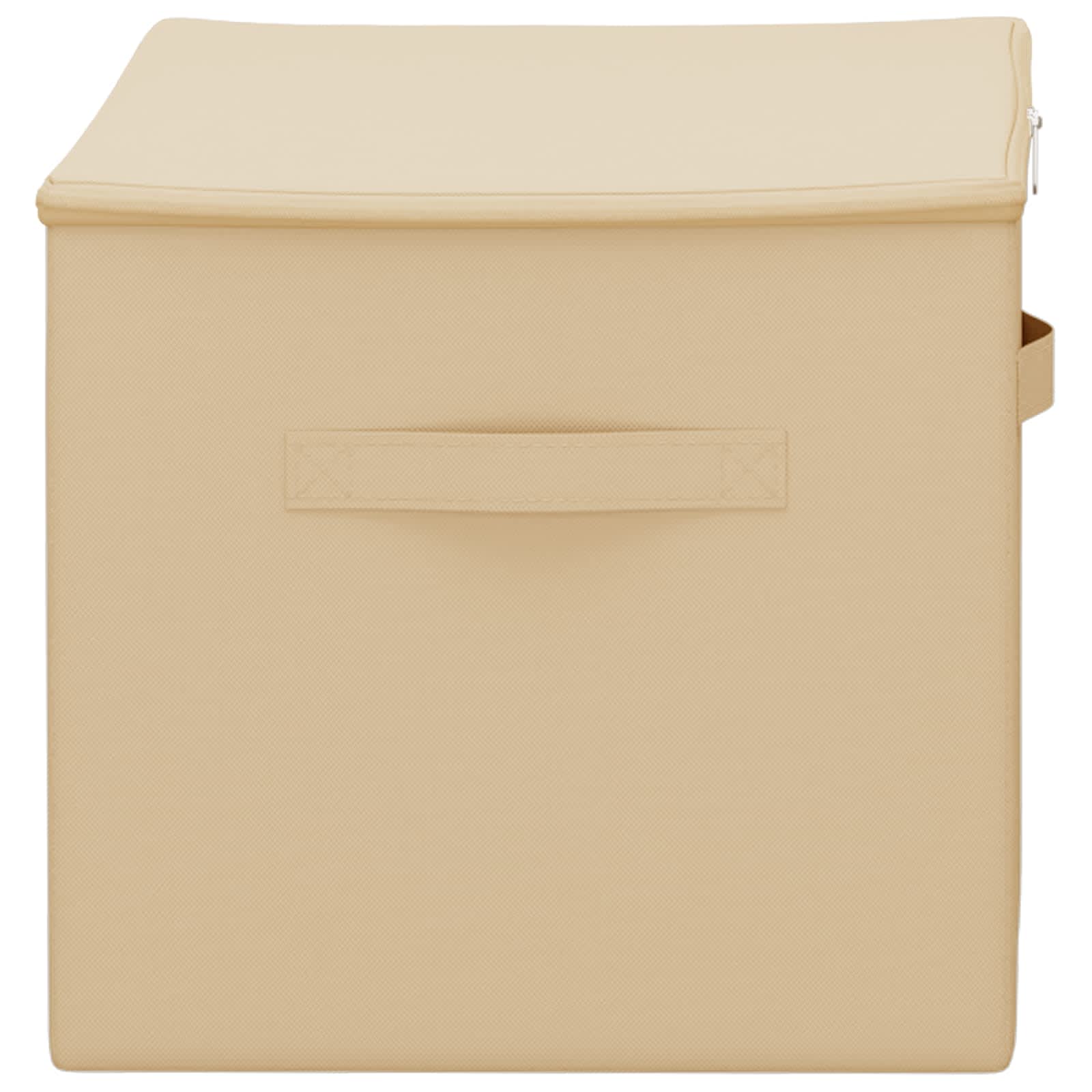 Opbevaringskasse 24 pcs Cremefarvet 60 x 43 x 35 cm