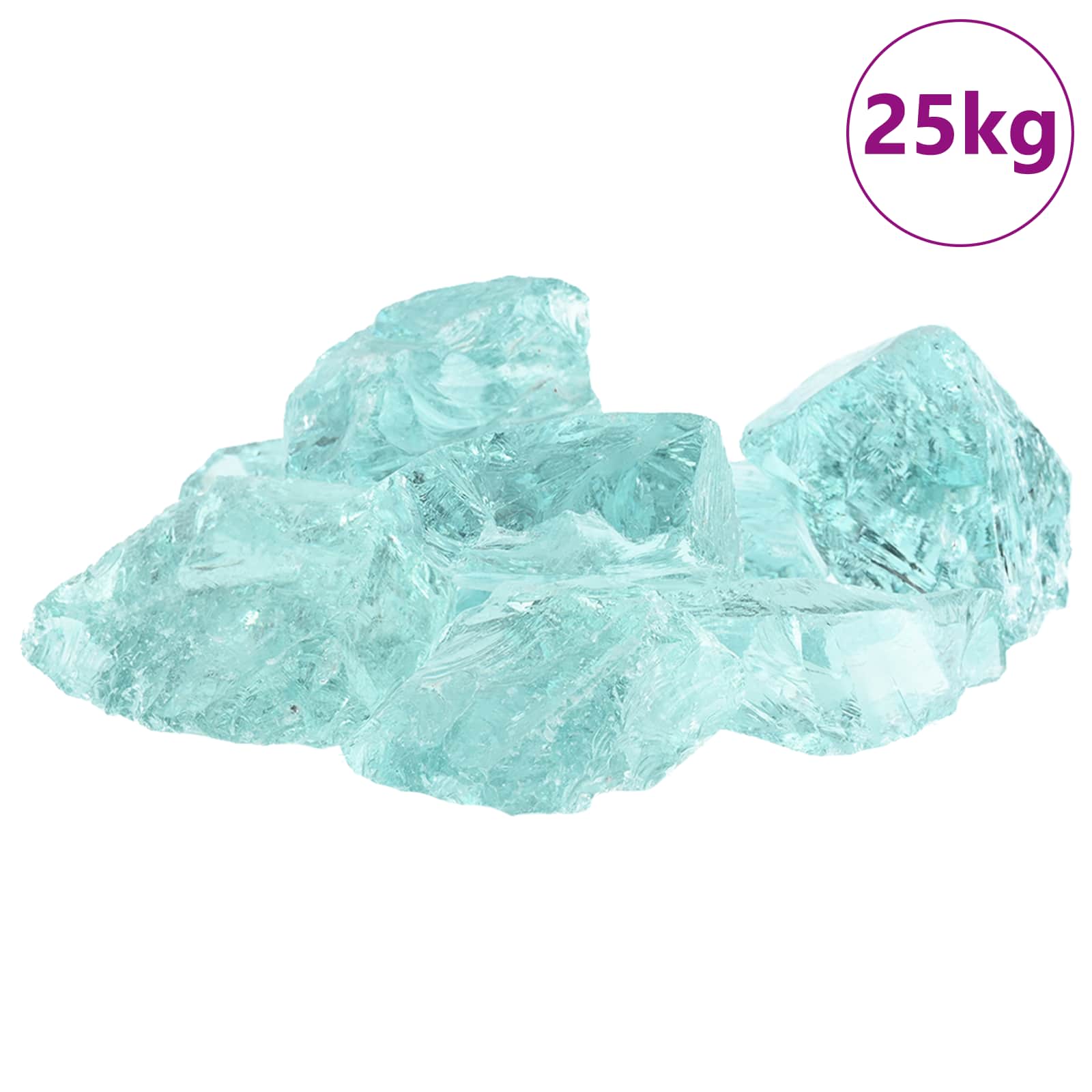 Have Sten Turkis 12 cm Glas