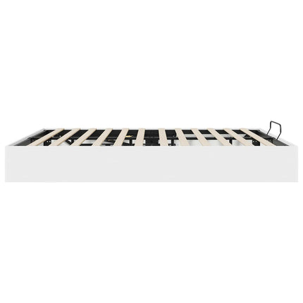 Ottoman Sengestel Hvid 203 x 180 x 25 cm Konstrueret træ