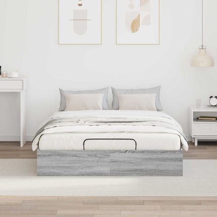 Ottoman Sengestel Grå Sonoma 150 x 200 cm Konstrueret træ