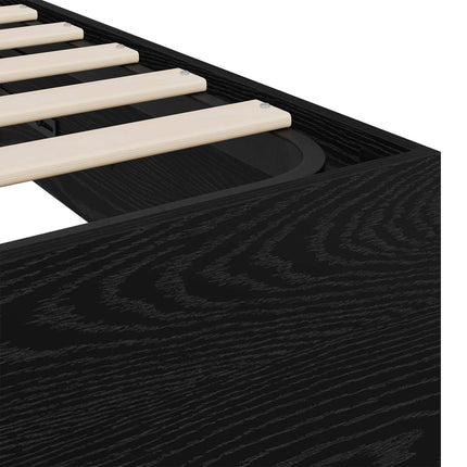 Ottoman Sengestel Sort eg 120 x 200 cm Konstrueret træ