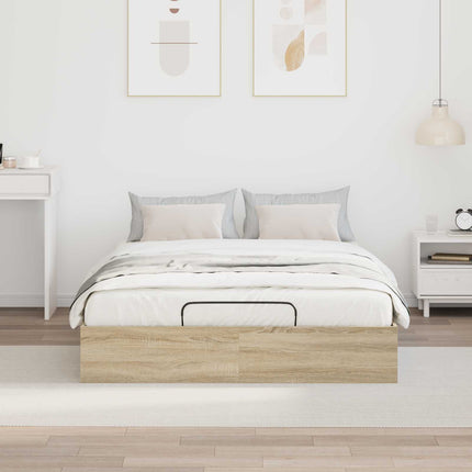 Ottoman Sengestel Sonoma-eg 120 x 200 cm Konstrueret træ