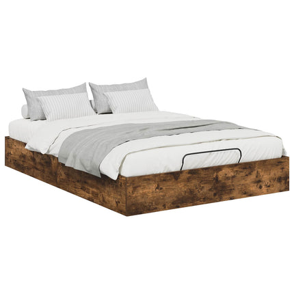 Ottoman Sengestel Røget Eg 203 x 120 x 25 cm Konstrueret træ