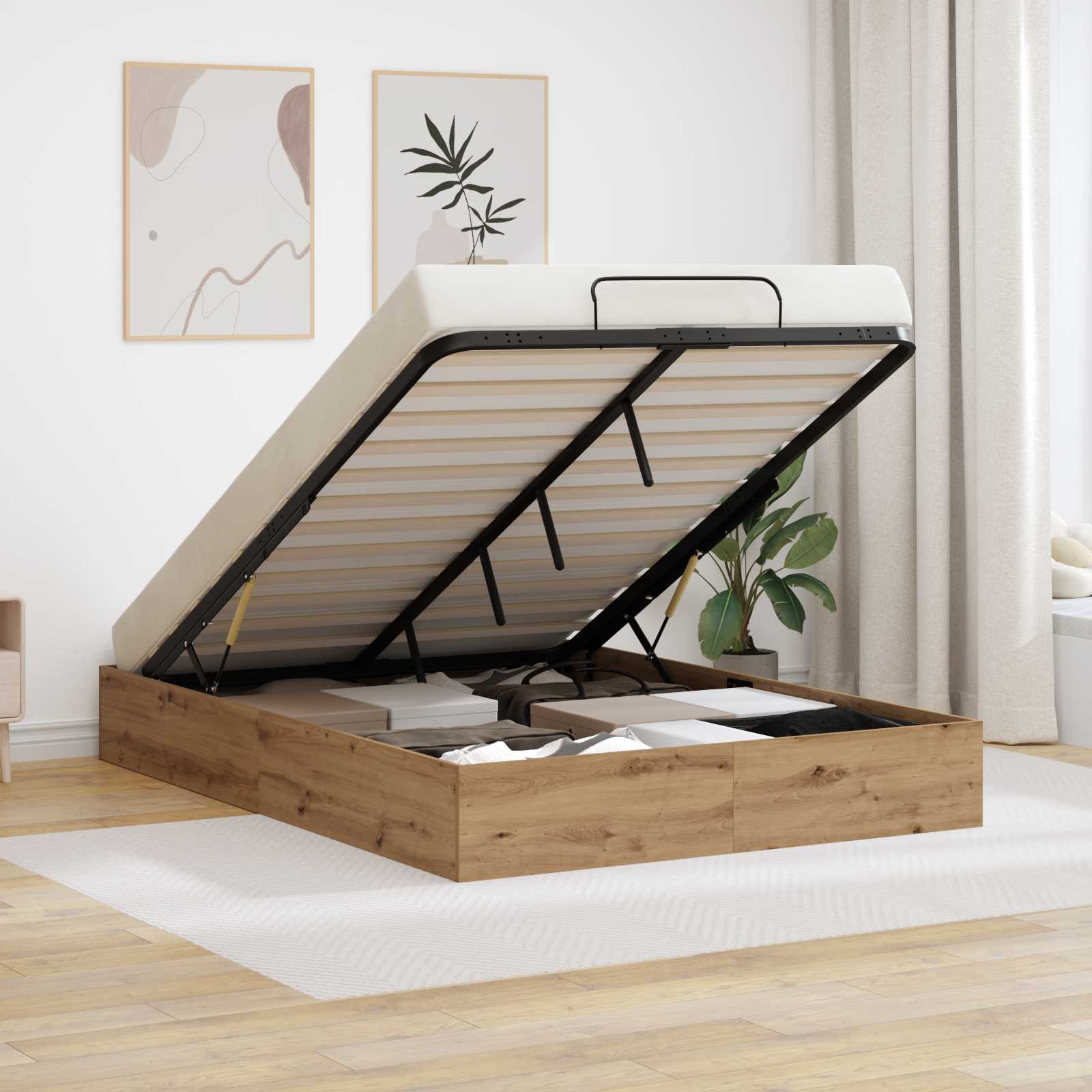 Ottoman Sengestel Artisan Eg 120 x 200 cm Konstrueret træ