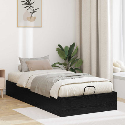 Ottoman Sengestel Sort Eg 80,5 x 200 cm Konstrueret træ