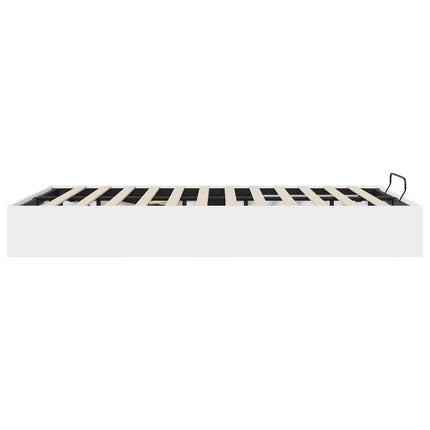 Ottoman Sengestel Hvid 140 x 190 cm Konstrueret træ