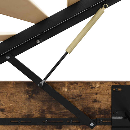 Ottoman Sengestel Røget eg 140 x 190 cm Konstrueret træ