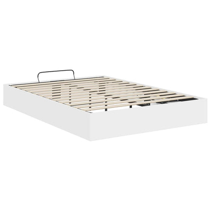 Ottoman Sengestel Hvid 120 x 200 cm Konstrueret træ
