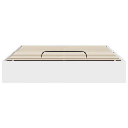 Ottoman Sengestel Hvid 120 x 200 cm Konstrueret træ