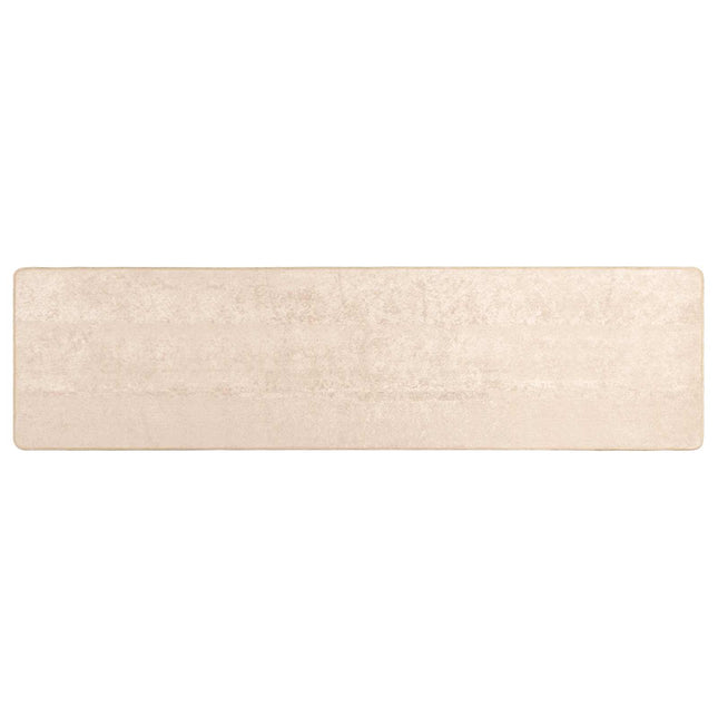 Tæppe Runner MARSA Creme 80 x 250 cm Polyester og PVC