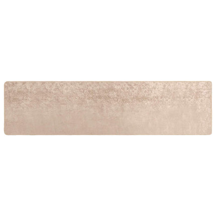 Tæppe Runner MARSA Beige 50 x 450 cm Polyester og PVC