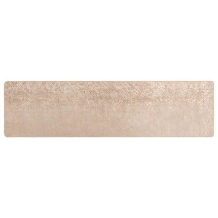 Tæppe Runner MARSA Beige 80 x 300 cm Polyester og PVC