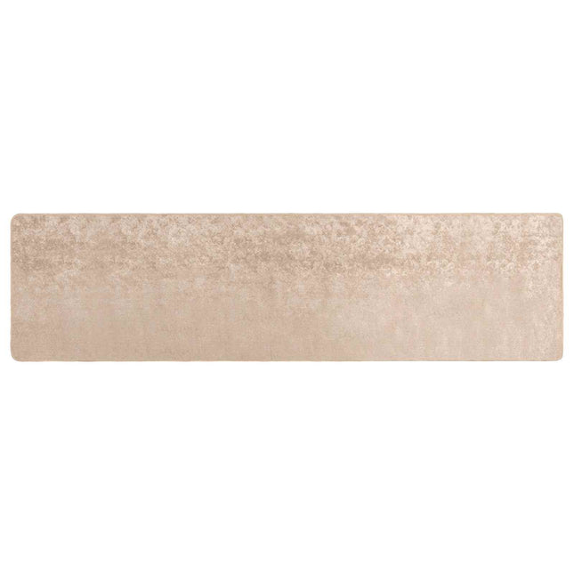 Tæppe Runner MARSA Beige 80 x 300 cm Polyester og PVC