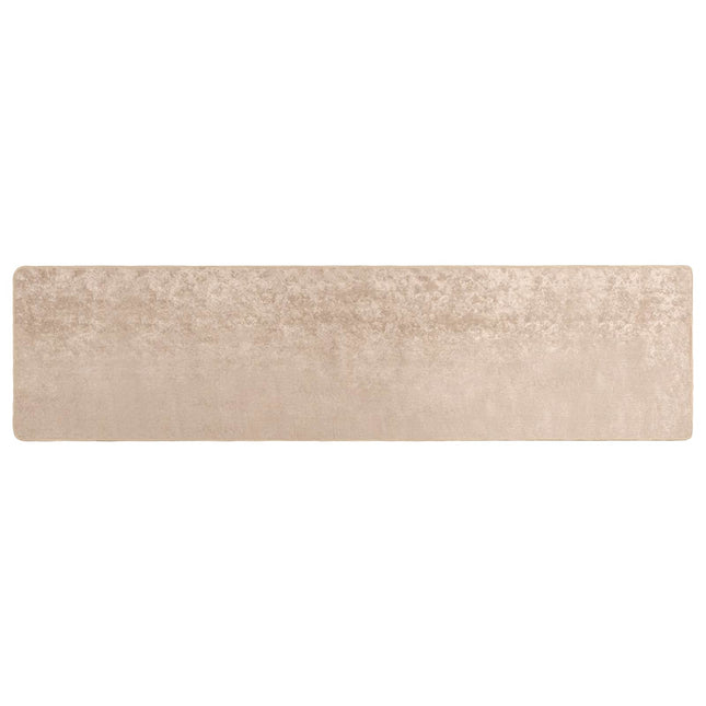 Tæppe Runner MARSA Beige 80 x 400 cm Polyester og PVC