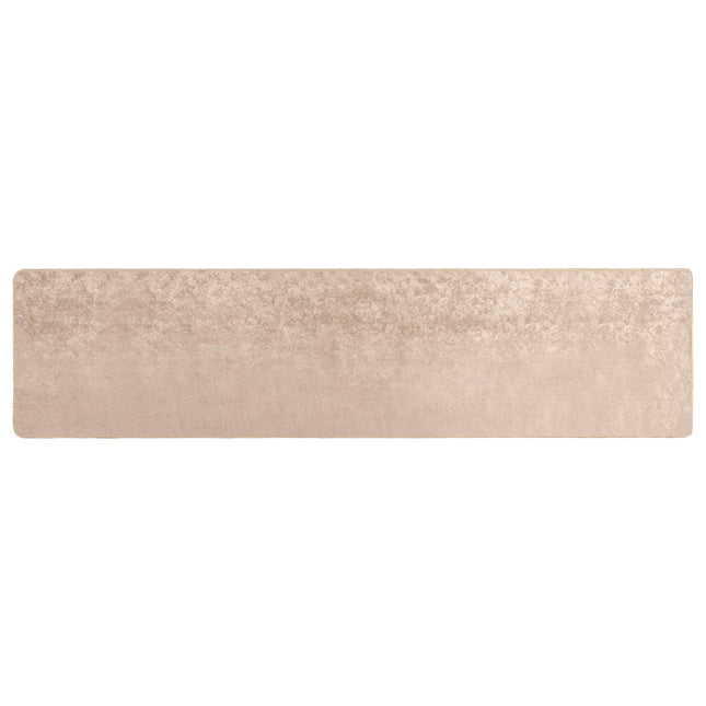 Tæppe Runner MARSA Beige 80 x 450 cm Polyester og PVC