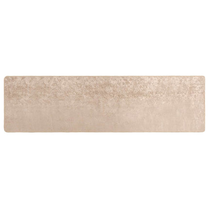 Tæppe Runner MARSA Beige 100 x 400 cm Polyester og PVC