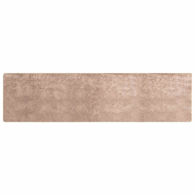 Tæppe Runner MARSA Sandfarvet 50 x 250 cm Polyester og PVC