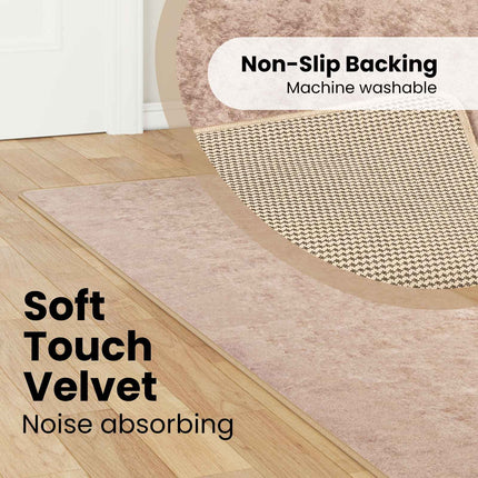 Tæppe Runner MARSA Sandfarvet 50 x 350 cm Polyester og PVC