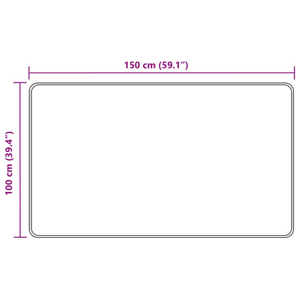 Tæppe Runner MARSA Skovgrøn 100 x 150 cm Polyester og PVC