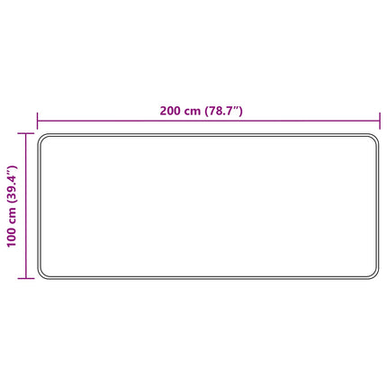 Tæppe Runner MARSA Skovgrøn 100 x 200 cm Polyester og PVC