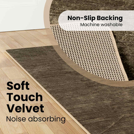 Tæppe Runner MARSA Skovgrøn 100 x 450 cm Polyester og PVC