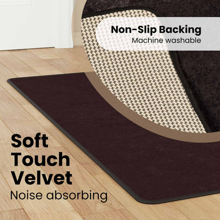 Tæppe Runner MARSA Antracit 50 x 150 cm Polyester og PVC