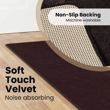 Tæppe Runner MARSA Antracit 50 x 400 cm Polyester og PVC