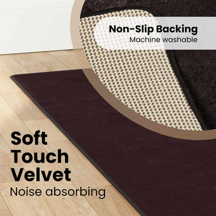 Tæppe Runner MARSA Antracit 80 x 250 cm Polyester og PVC