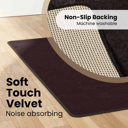 Tæppe Runner MARSA Antracit 100 x 200 cm Polyester og PVC