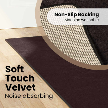 Tæppe Runner MARSA Antracit 100 x 300 cm Polyester og PVC