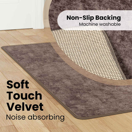 Tæppe Runner MARSA Grå 50 x 100 cm Polyester og PVC