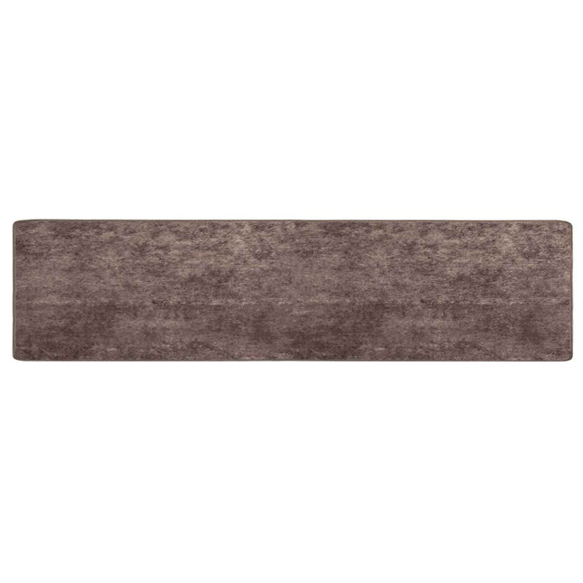 Tæppe Runner MARSA Grå 80 x 450 cm Polyester og PVC
