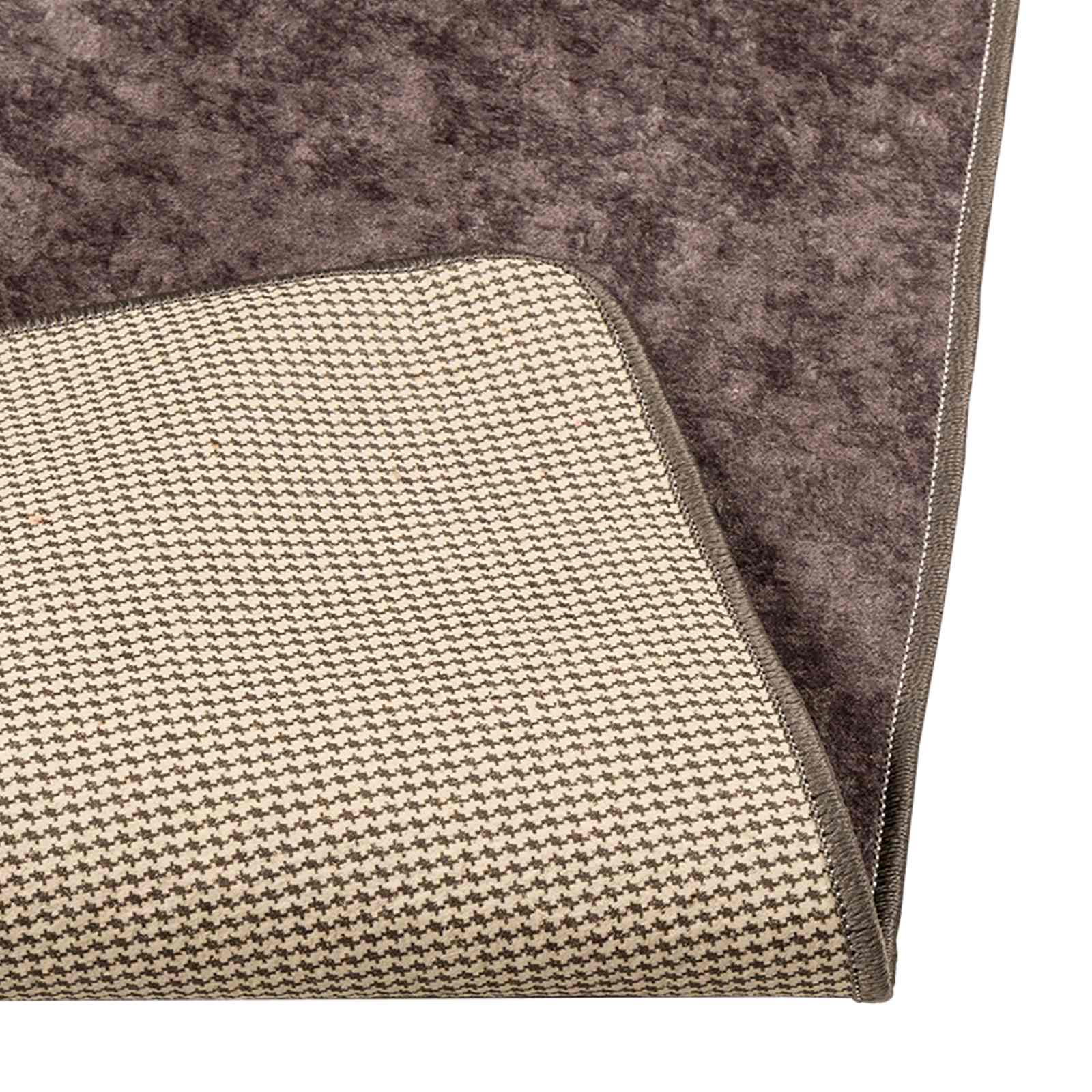 Tæppe Runner MARSA Grå 100 x 100 cm Polyester og PVC