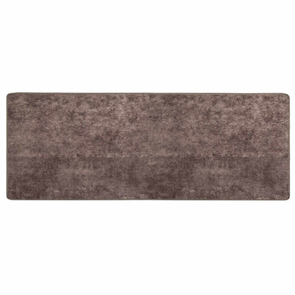 Tæppe Runner MARSA Grå 100 x 250 cm Polyester og PVC