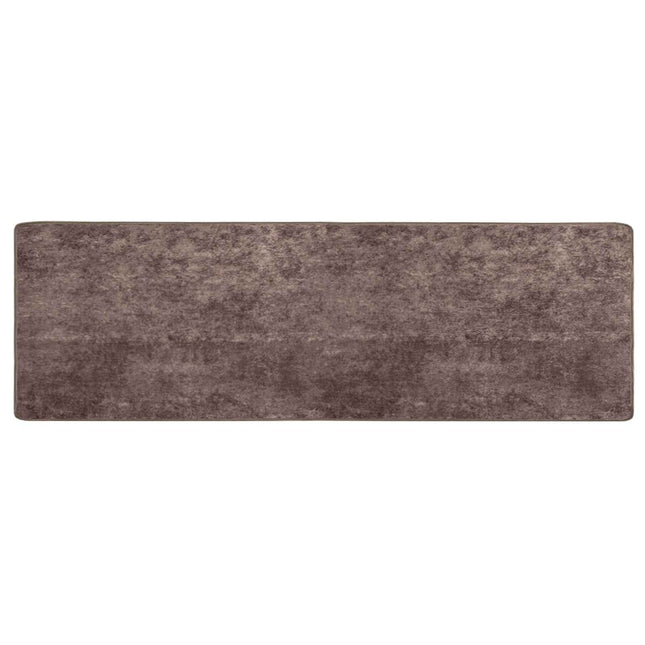 Tæppe Runner MARSA Grå 100 x 350 cm Polyester og PVC
