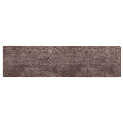 Tæppe Runner MARSA Grå 100 x 400 cm Polyester og PVC