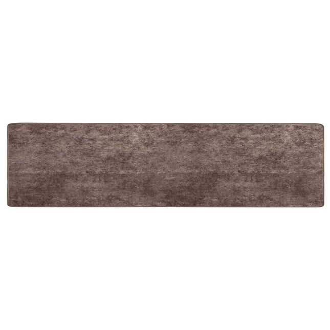 Tæppe Runner MARSA Grå 100 x 400 cm Polyester og PVC