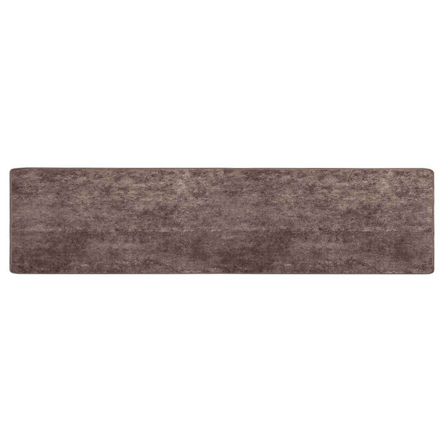 Tæppe Runner MARSA Grå 100 x 450 cm Polyester og PVC