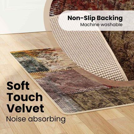 Tæppe Runner MARSA Flerfarvet 100 x 200 cm Polyester og PVC