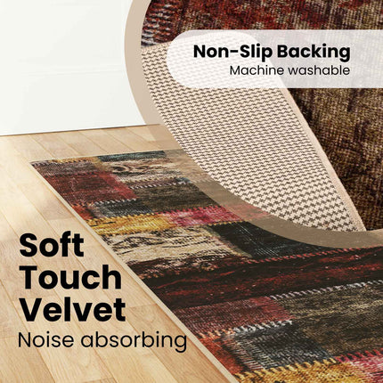 Tæppe Runner MARSA Flerfarvet 100 x 250 cm Polyester og PVC
