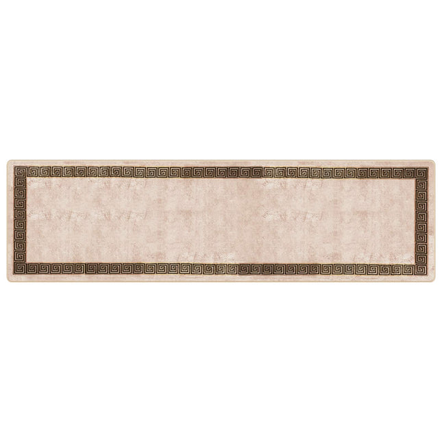 Tæppe Runner MARSA Sort 100 x 350 cm Polyester og PVC